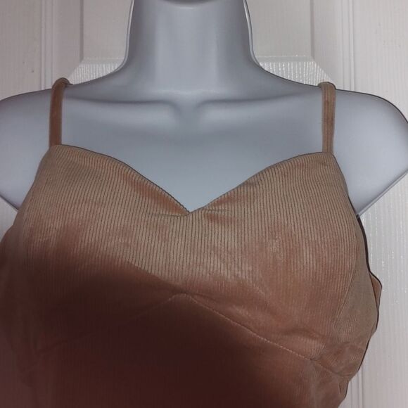 Jolie & Joy tan super soft ribbed crop top Sz XL - Picture 3 of 5